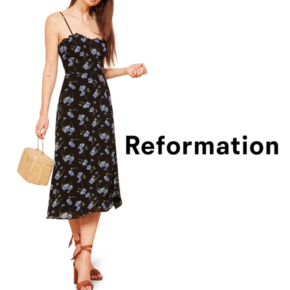 NWT Reformation Cassandra Floral Dress - Picture 4 of 8